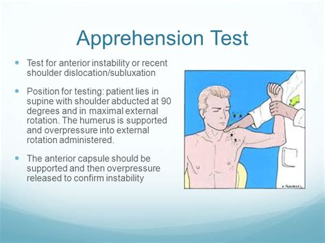 test to see if predisposed to tearing joint slipping|Chronic Shoulder Instability and Dislocation.